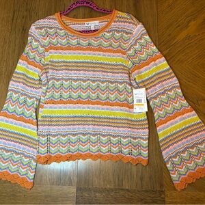 Jessica Simpson Multicolor Chevron Sweater